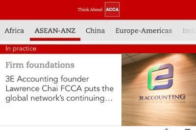 ACCA Accounting and Business Magazine Features 3E Accounting Founder Lawrence