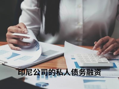 印尼公司的私人债务融资 