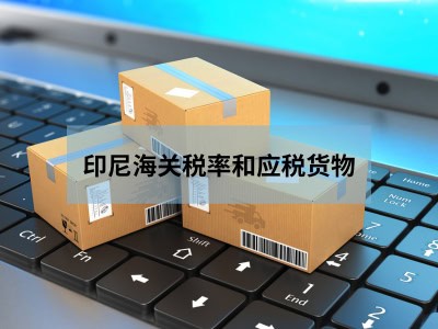 印尼海关税率和应税货物