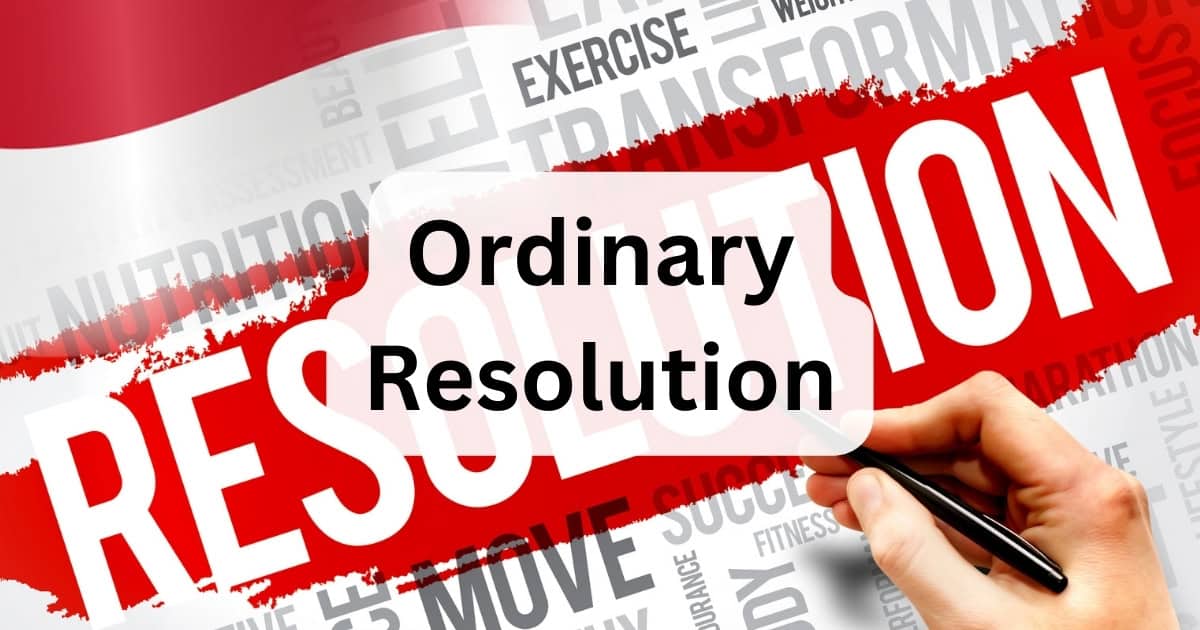 Ordinary Resolution - Business Compendium