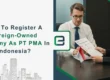 How To Register A Foreign-Owned Company As PT PMA In Indonesia
