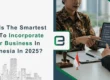 Business setup discussion in Indonesia using a tablet.